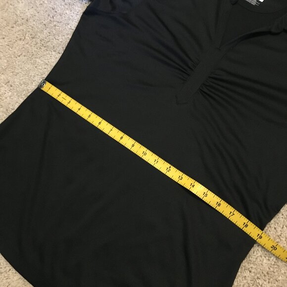 Black Sun Protection Ruched Sports Tee - Picture 13 of 16